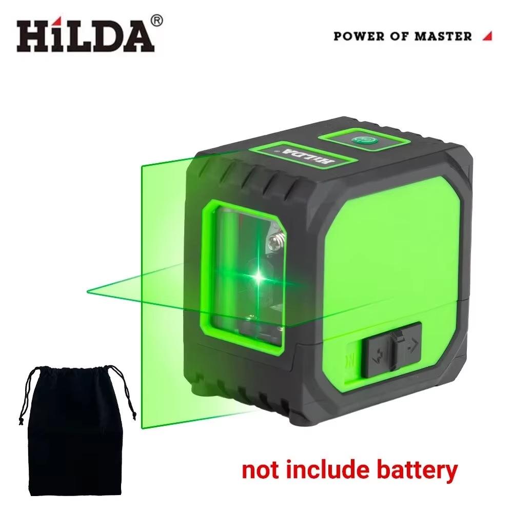 

HILDA Green Laser Level with Self-Leveling and Crosshair, Mini Size, USB Rechargeable