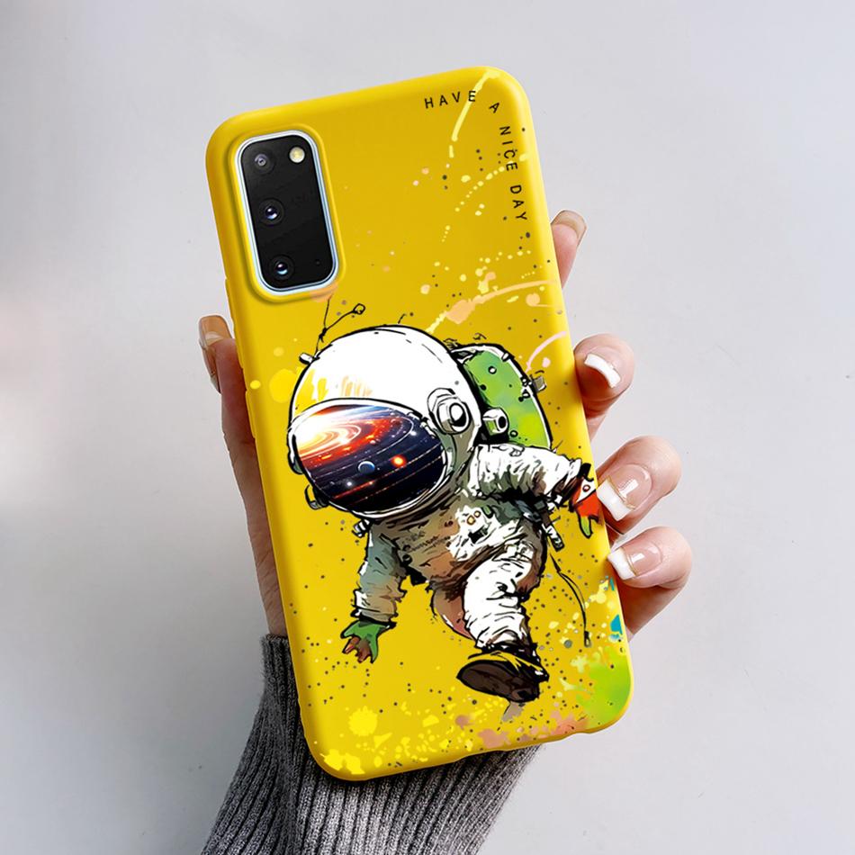 For Samsung Galaxy S20 Case S20 Ultra Soft Silicon Back Cover Astronaut Phone Case For Samsung S20 FE Case S20 Plus S 20 Capa
