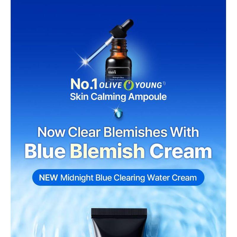 dear, klairs Midnight Blue Clearing Water Cream