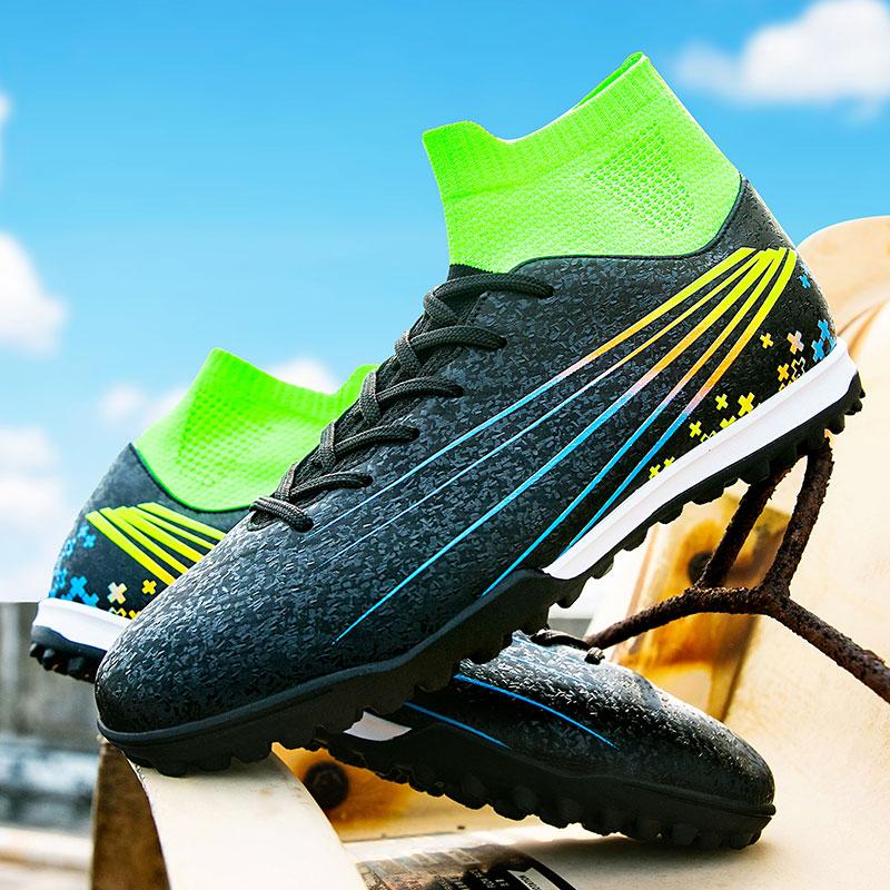Men Professional Society Football Boot TF/FG Artificial Grass Training Soccer Shoes Student Football Shoes for Teen