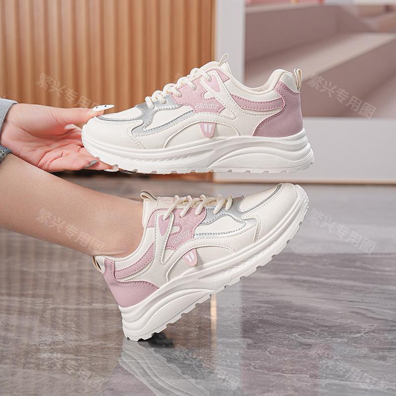 New autumn casual sports shoes ins lightweight soft-soled thick baseplate shoes G