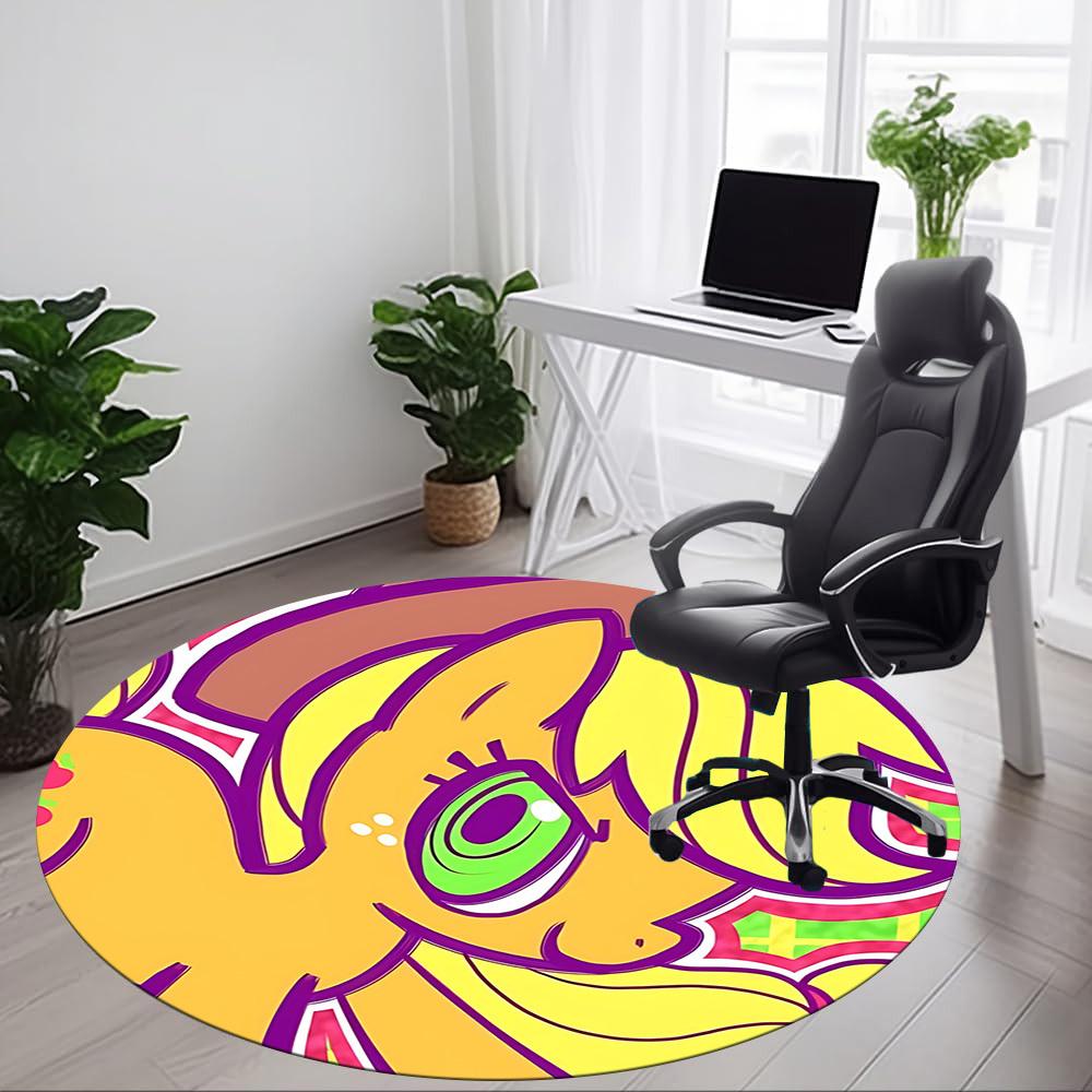 My Little Pony Office Round Area Rug, Under Office Chairs Bedroom Living Room Home Decor a1022228
