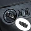For 2011- Dodge Charger ABS Carbon Headlight Switch Button Adjust Cover Trim