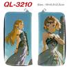 Zelda Legend Wallet Full Color Zip Long Purse Anime Handbag Coin Bag Organizer 1pcs