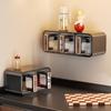 Wall-Mounted Multi-Compartment Kitchen Seasoning Jar Set: Moisture-Proof, Sealed Jars for Spices, Salt, and Chili.