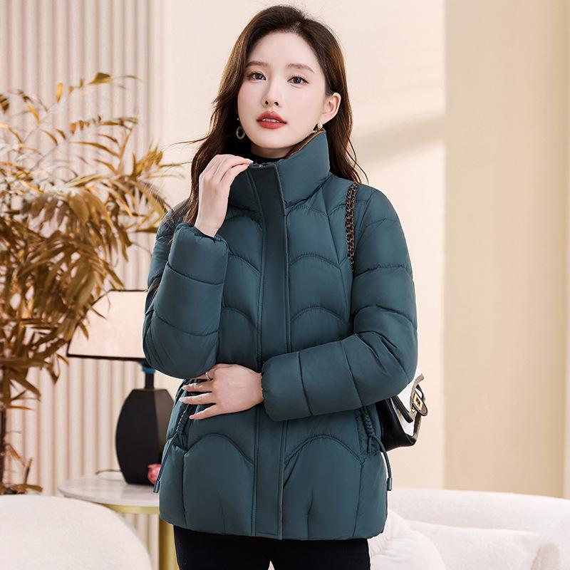 New Winter Cotton Coat Stand Collar Cotton Jacket Versatile and Fashionable Cotton Jacket To Make You Look Slim and Young Mother's Jacket