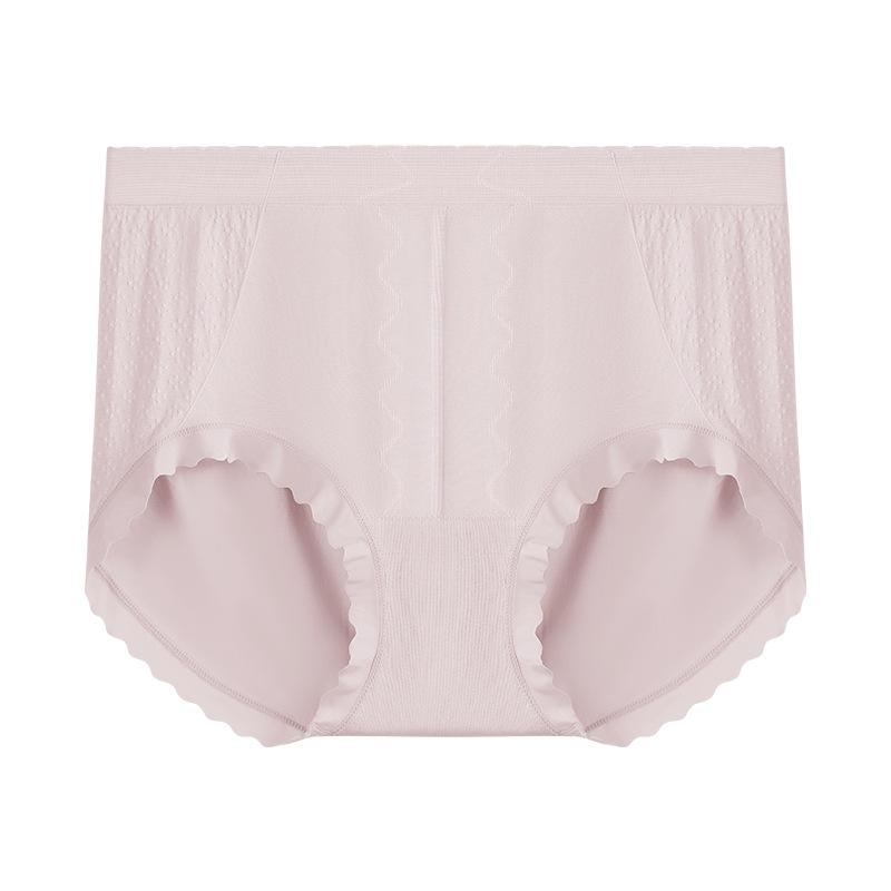 

Большие размеры женские шелковые антибактериальные трусики-бандаж с высокой упругостью One size розовый/фиолетовый