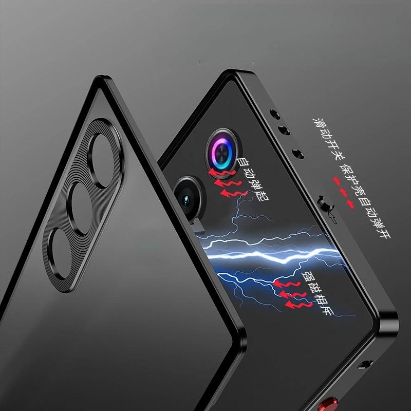 Alloy Metal Lens Protection Case For ZTE Nubia RedMagic 10 Air 10Pro+ 9Spro 8 Transparent Tempered Glass Hard Shockproof Cover