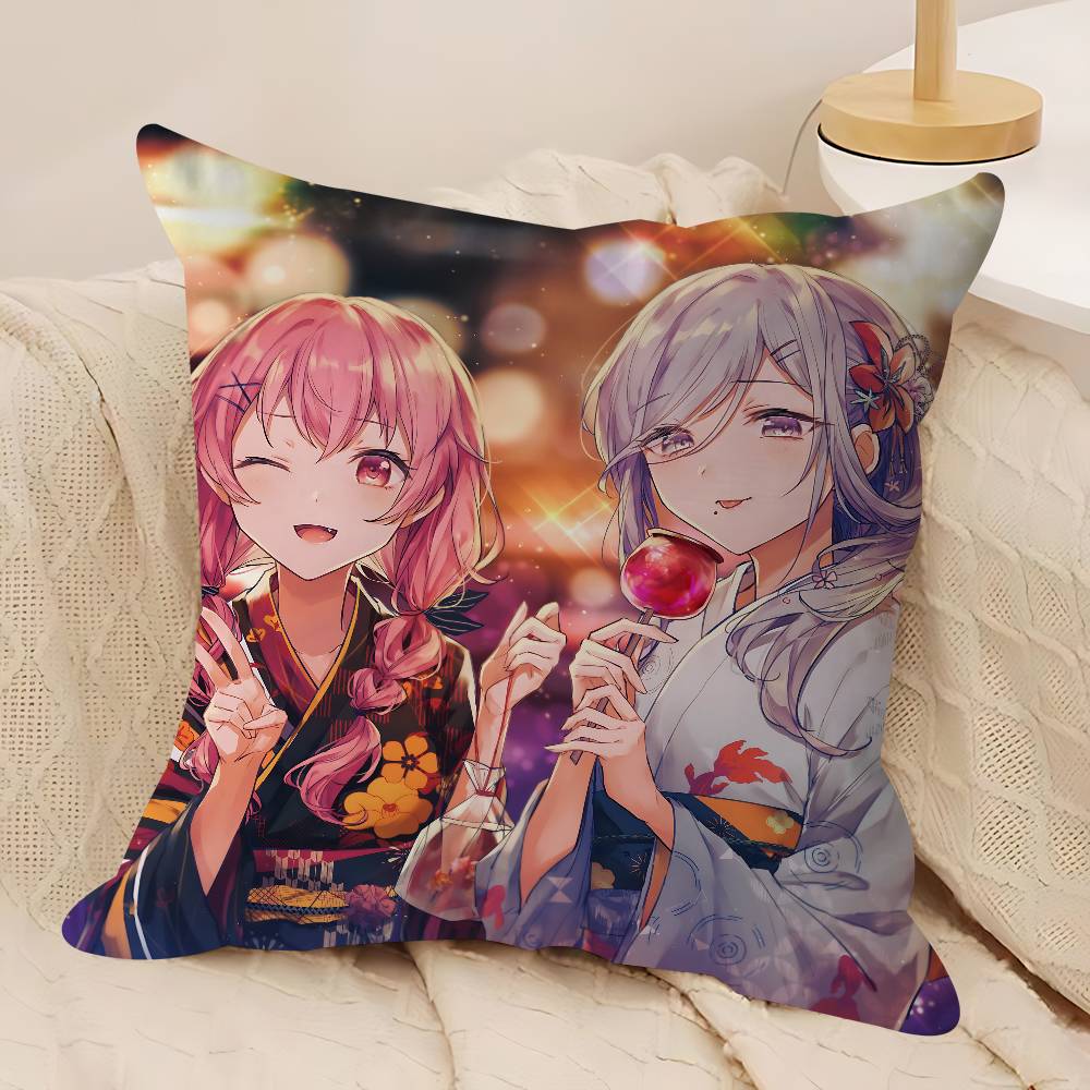 A-Airi Momoi Cartoon Pillow Gifts Home Office Furnishings Bedroom Sofa Car Cushion Cover Case 45x45cm