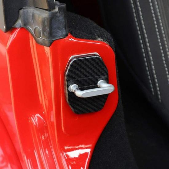 6X Door Lock Cover Protection Trim for Jeep Wrangler JK 07-17/Grand Cherokee 11+