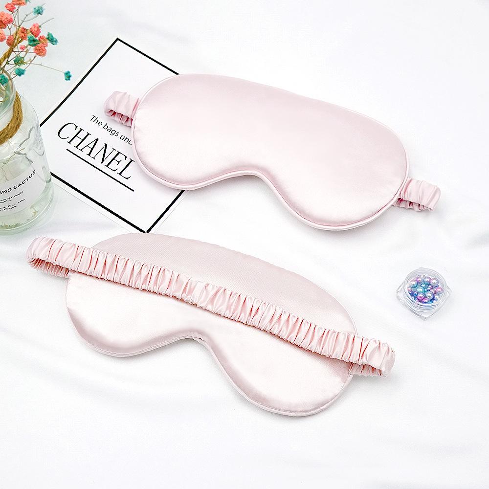 Double-Sided Mulberry Silk Eye Mask: Light-Blocking, Breathable, Unisex with Elastic Strap
