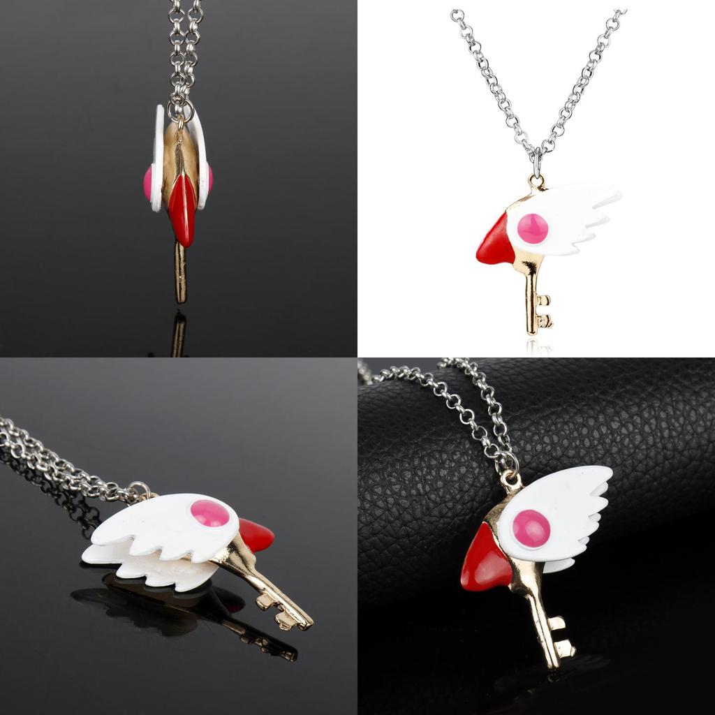 Cardcaptor Sakura Stylish Necklace Alloy Electroplated Unisex Ideal For Memorial Keepsake