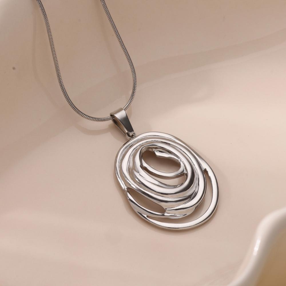Stainless Steel Evil Eyes Pendant Necklace For Womens Jewelry Clavicle Chains Necklaces Gifts Party