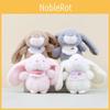 Bunny Cute Bib Keychain Cartoon Girl Backpack Decorative Pendant Dolls Gift