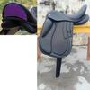 Kožené Drezurní Jednolité Sedlo s Vyměnitelnými Komorami – Elegantní Design Zadní Části