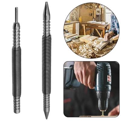 1/2Pcs Center Pin Punch Double Head 1/16&3/32inch Metal Woodwork Drill Bit Center Holes Punch Wood Press Dent Marker