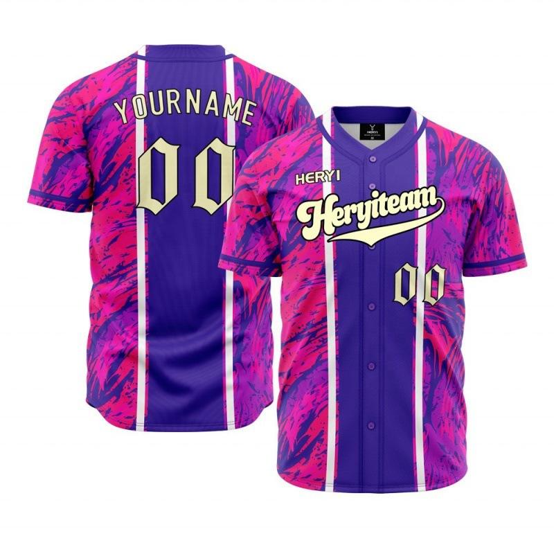 Amerikanisches Retro-Alphabet High Street Trendiges Baseball-Trikot Modisches Schnelltrocknendes Atmungsaktives 3D-Digitaldruck Kurzärmeliges Oberteil