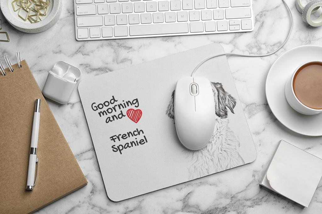 French Spaniel, French Setter – Mouse pad with print, personalized dog-themed mouse pad | Art-Dog