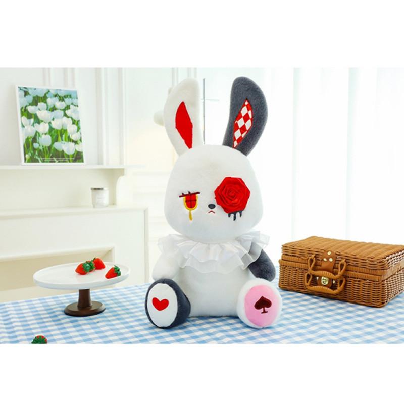 Rabbit Sad Rose Plush Toy Doll Home Decoration Sofa Ornament Girl Holiday Gift