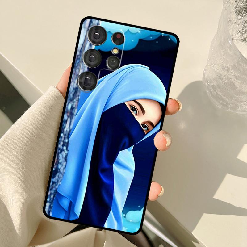 Muslim Islamic Hijab Gril Case For Samsung Galaxy S23 Ultra S21 S22 S24 S25 Ultra S9 S10 Plus S25 FE S20 FE Back Cover
