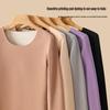 Women's Seamless Thermal Underwear Set - Round Neck, Autumn/Winter Warmth