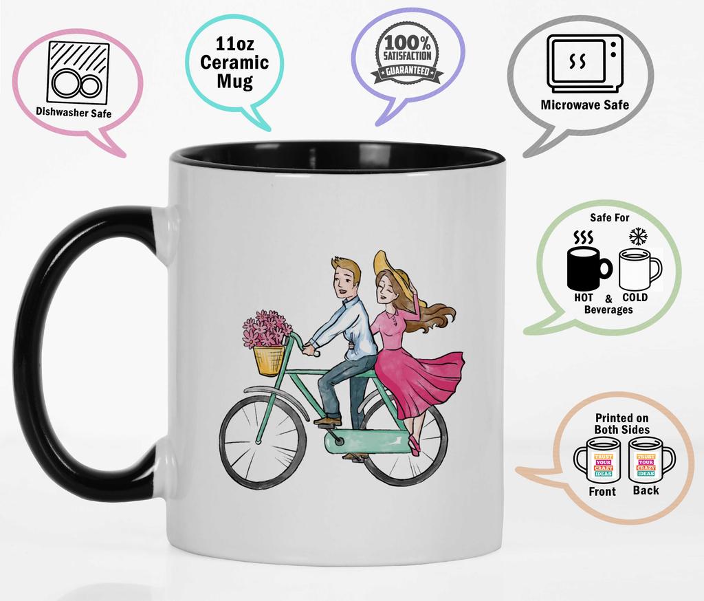 Inkdotpot Soulmate 11 Oz Ceramic Coffee Mugs Coffee Mugs Great for Bride Groom Engagement Gift Bachelor and Bachelorette