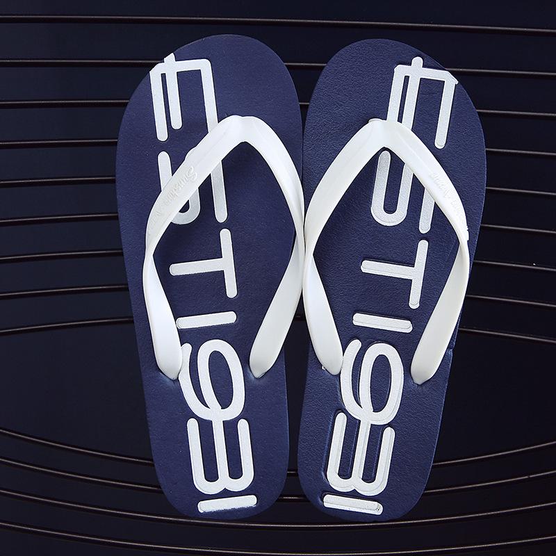 Z Summer Korean-Style Men's Non-Slip Flip Flops: Trendy Outdoor Beach Sandals