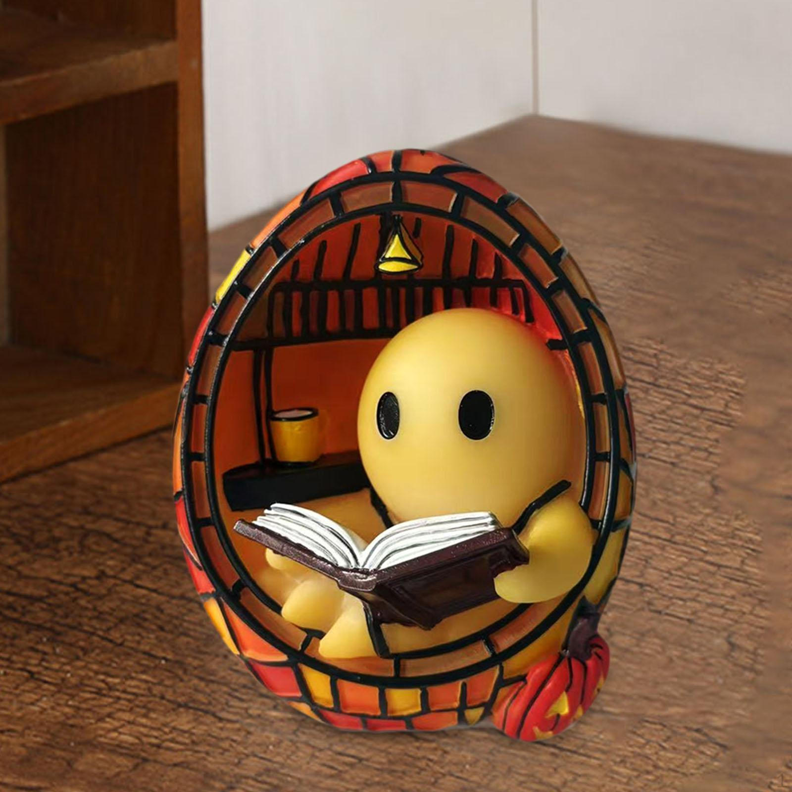 

Reading Book Lamp Bedside Tabletop Centerpiece, Ornament Night Light up for Book, Shelf S
