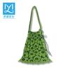 Spring Summer Shoulder Bag for Women Large Capacity Pleated Folding Organ Bag for College Students Knitting for Women