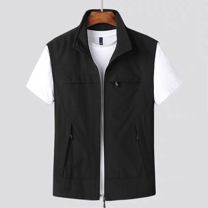 Gilet da uomo ad asciugatura rapida, per primavera e autunno, multiuso, sportivo, casual, di grandi dimensioni, per fotografia e attività all'aperto