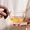 200ML Heat-resistant Glass Tea Pitcher Fair Cup With Wooden Handle Justice Cup Coffee Pitcher Kung Fu Tea Set Accessories