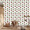 Christmas wallpaper white and red for living room and bedroom 50x1000