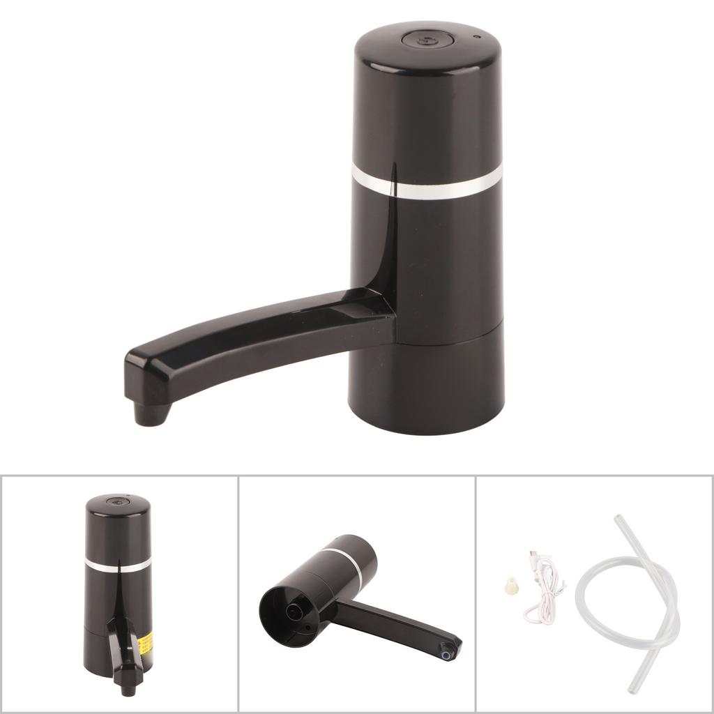 1x Wireless Rechargeable Bottle Drinking Water Electrical Pump Portable Dispenser USB (Black)