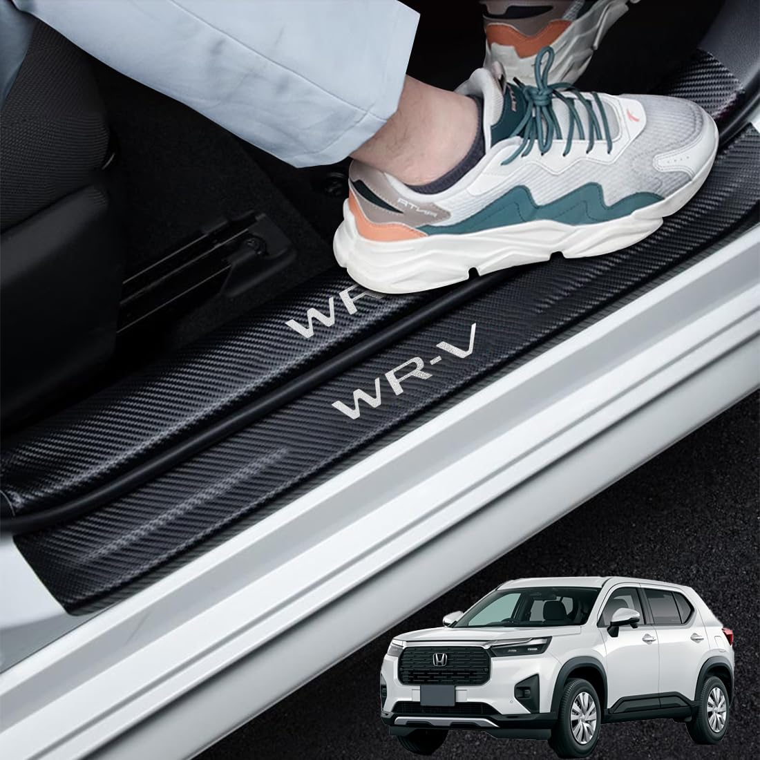 GOODGOODCAR New Honda WR-V2024 (Reiwa 6) ~ Side step guard WR-V silver серебряный