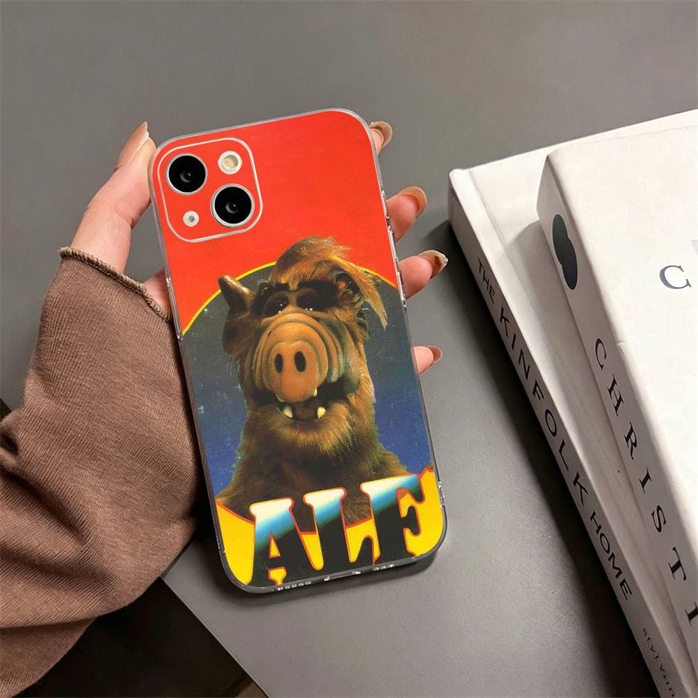 F-Family C-Comedy TV Series ALF Phone Case For iPhone17,16,15,14,13,12,11 Plus,Pro Max Soft Transparent Cover