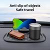 Versatile Anti-Slip Car Dashboard Mat Featuring a Rotating Phone Holder, Spacious Storage for Glasses And Keys, Heat-Resistant Silicone Material