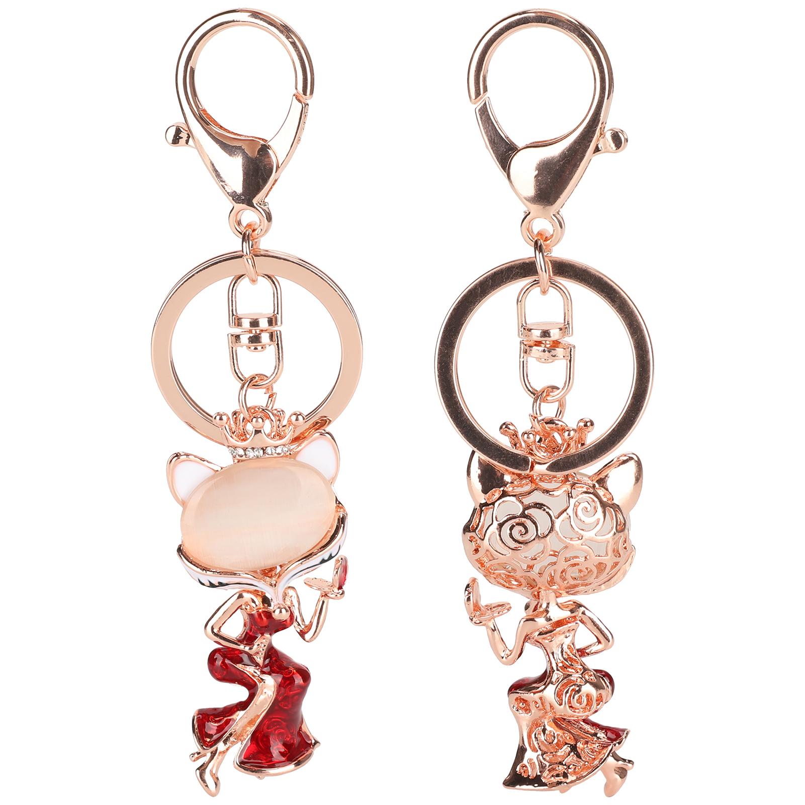 

2 шт. милый брелок с рисунком животного сплав брелок сумка украшение детский подарок игрушка красный красный