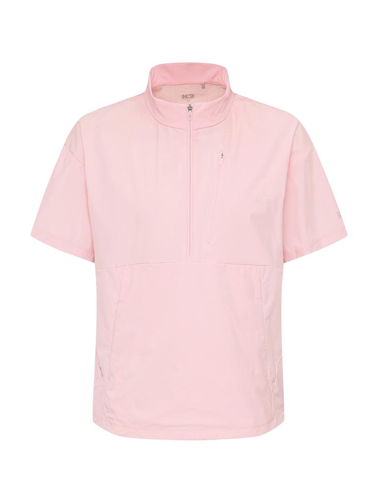 K2 Chill360 Short Sleeve Zip-Up W_Cool Pink