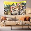 All Staff Adventure Tapestry, Fantastic World Anime Wall Art for Bedroom Living Room Decor