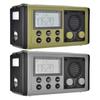 Solar Emergency Radio with Hand Cranks USB Charging LED Light AM FM SW WX Bands 10000mAh Battery IPX6 Waterproof SOS