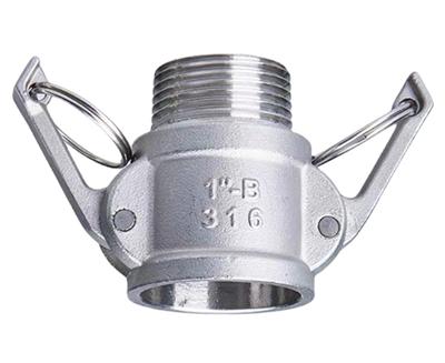 1/2" 3/4" 1" 2" - 4" NPT Female Male Type A B D F Cam Lock Groove 304/316 Stainless Steel Connector Pipe Fitting Water Gas Oil