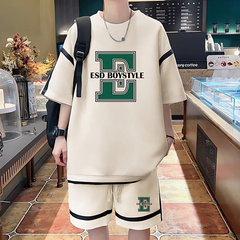 Korean Casual Sports Set New Summer Men's Clothing Sports Set Breathable