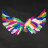 Angel Wings Feather Wings with Elastic Straps Adjustable Halloween Costume Wings for Women Girls Cosplay Fairy Wings