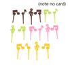 Mini Cartoon Plastic Fruit Fork Picks Children Snack Cake Dessert Pick Toothpick Bento Lunches Party Decoration