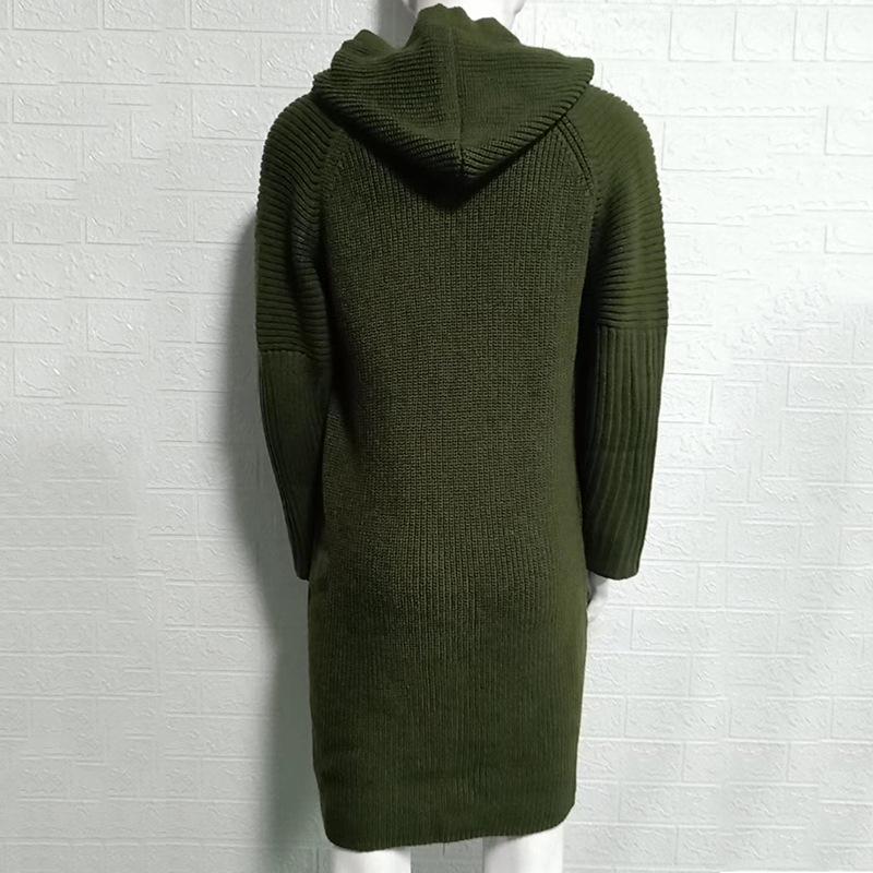 2025 Autumn/Winter Men's Hooded Knit Cardigan Jacket