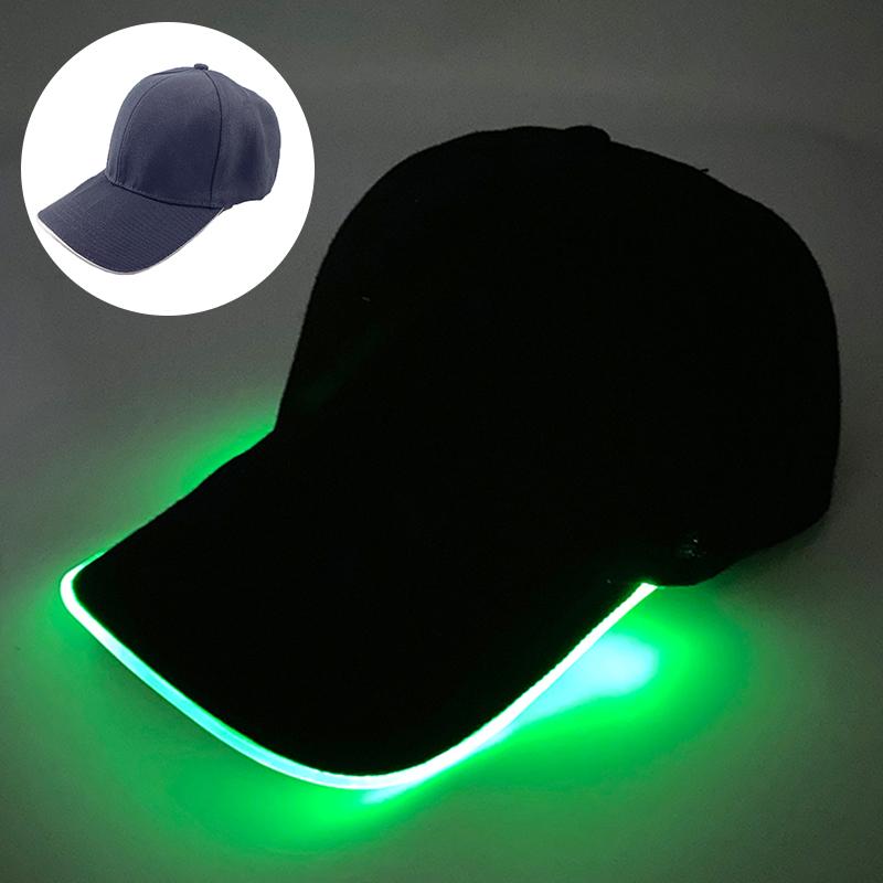 LED Baseball Hat Grand Event Running Holidays NightClub Glow Props Concert Baseball Hats Lighting Men's Baseball Cap Casual Hat