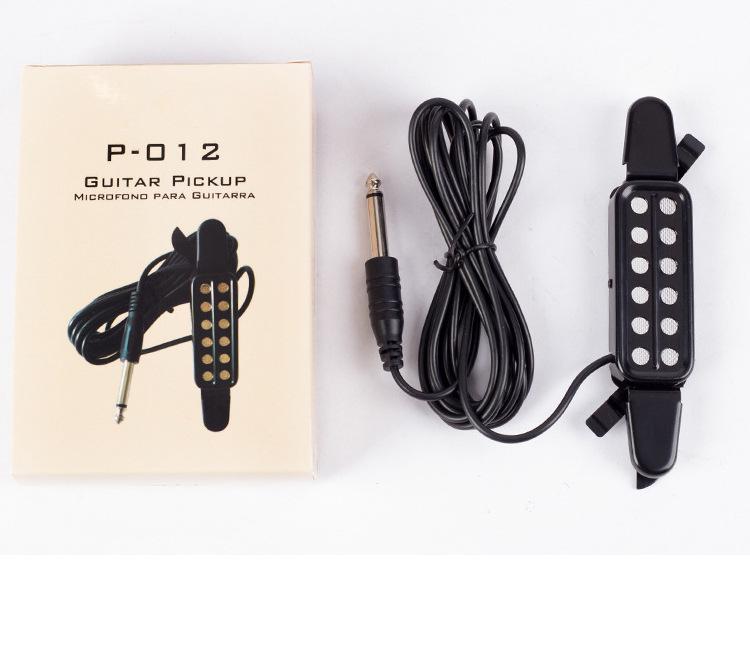 P-012 High-Fidelity No-Drill Soundhole Folk Guitar Pickup with 3m Cable