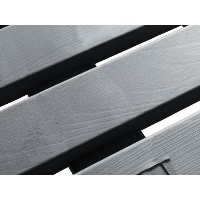 WENKO Caillebotis De Douche Gris | Tapis Baignoire Antidérapant Intérieur/Extérieur | Salle De Bain, Piscine | Plastique | 55x55x3cm