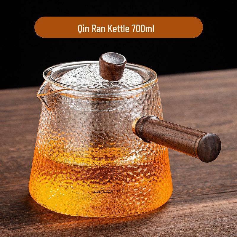 ZISIZ Glass Side Handle Teapot