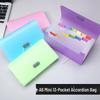 13-Compartment Candy Color A6 Mini Accordion Bag Document Organizer